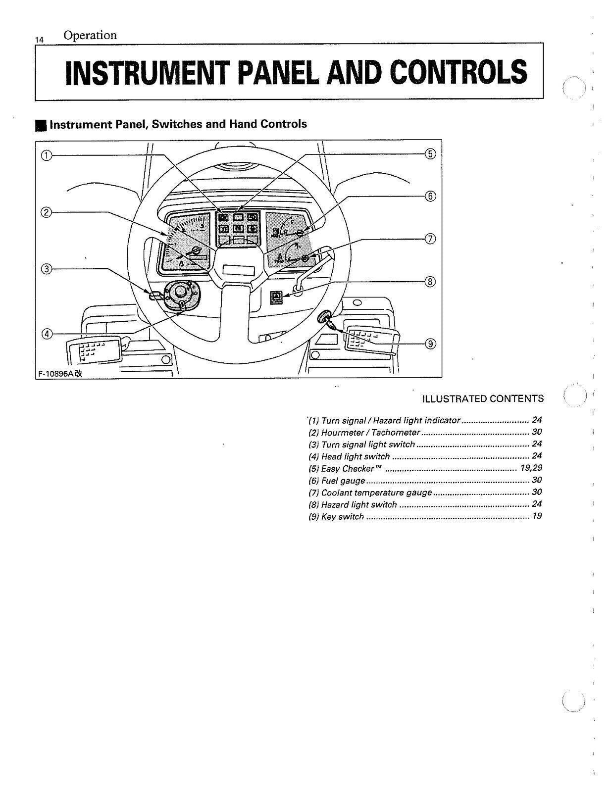 KUBOTA B2410 TRACTOR OPERATORS MANUAL - STEEL WIRE BOUND - PROTECTIVE COVERS