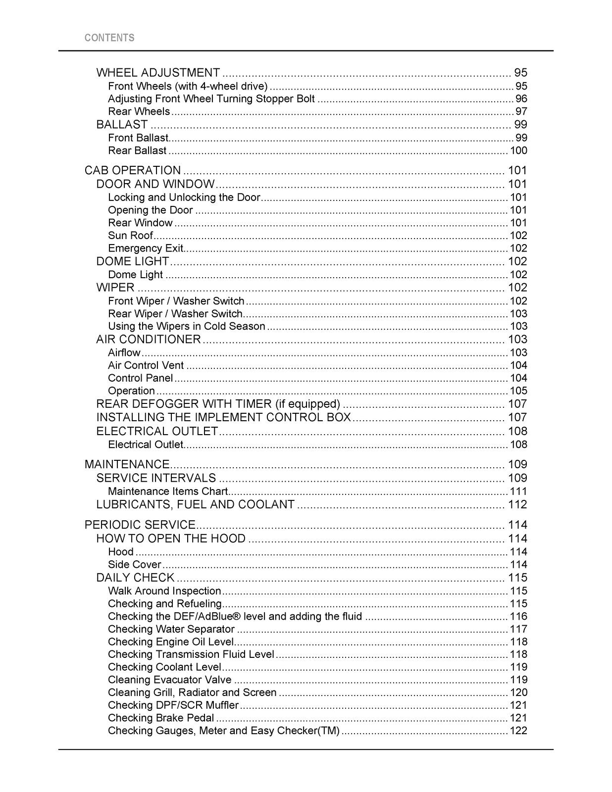 KUBOTA M6-101 M6-111 M6-131 M6-141 OPERATORS MANUAL - WIRE BOUND - TOUGH COVERS