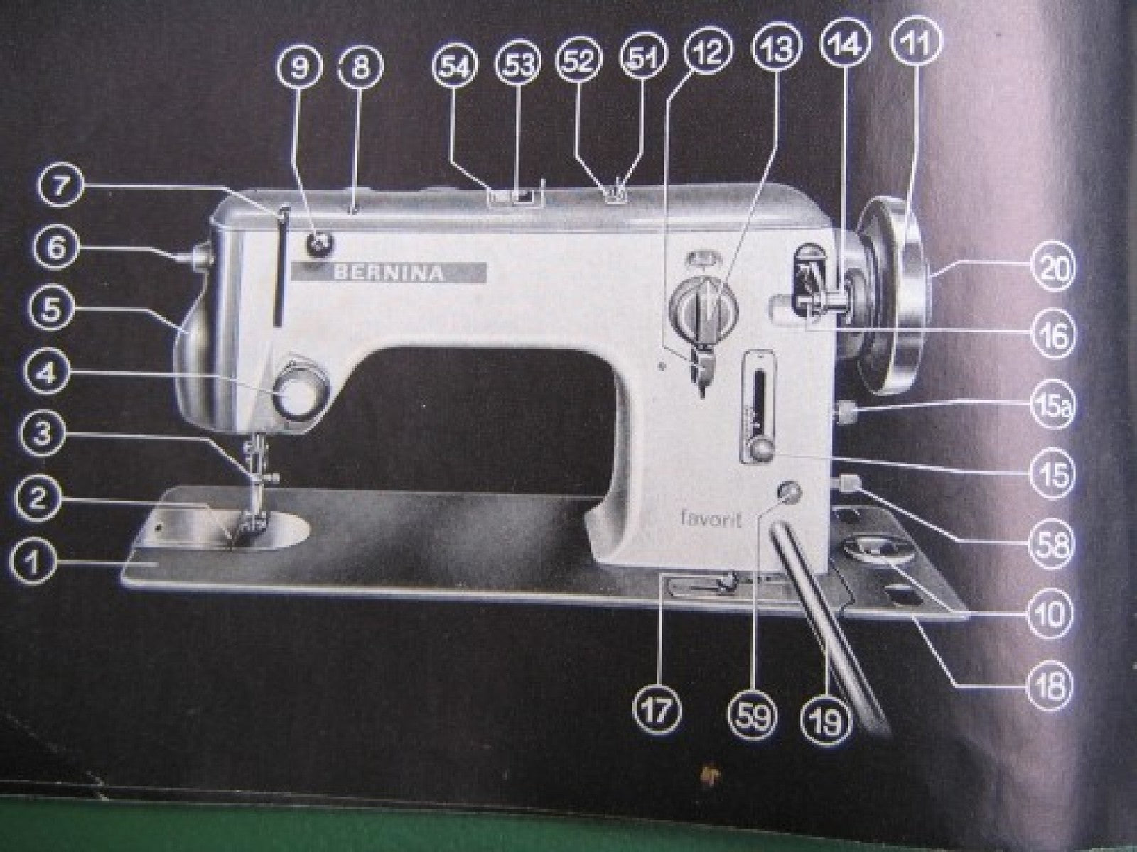 BERNINA 640-2 642-2 Favorit Sewing Machine Manual - WIRE BOUND - TOUGH COVERS