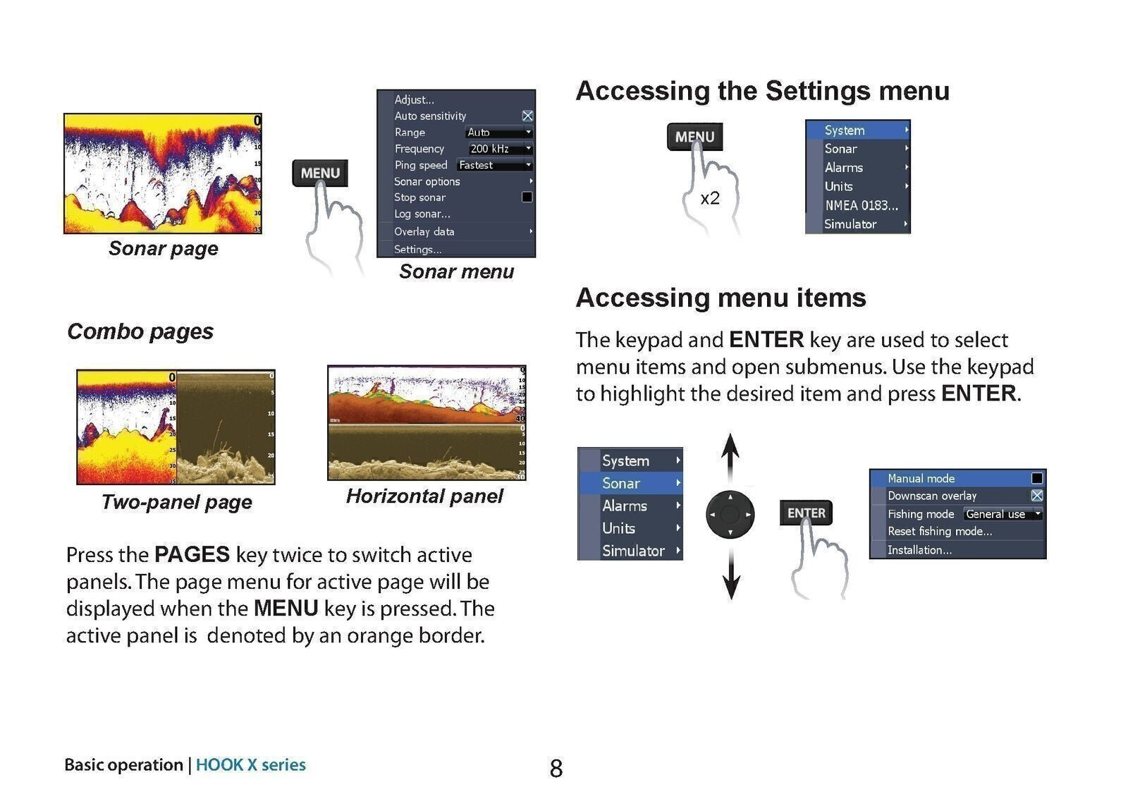 LOWRANCE HOOK 4X 5X 7X Sonar User Instruction Manual TOUGH WIRE BINDING & COVERS
