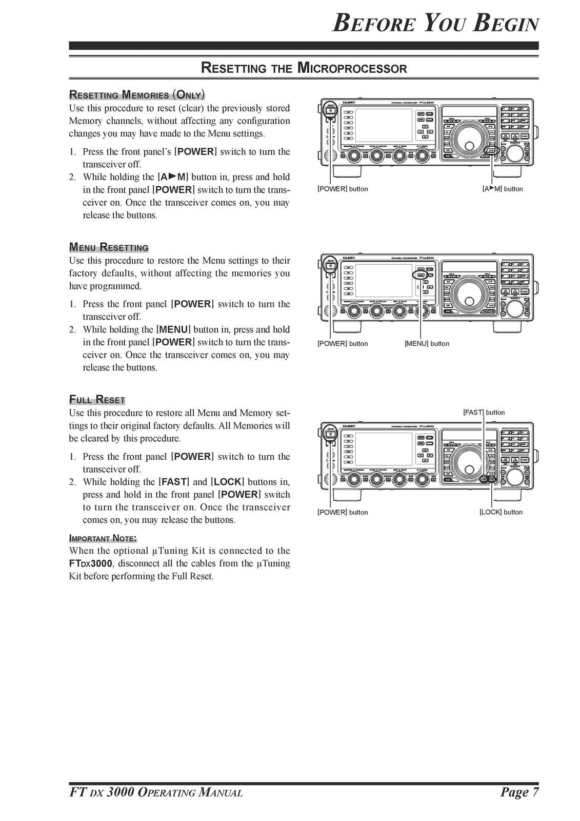 YAESU FT DX 3000 BUNDLE: OPERATING & TECHNICAL MANUAL - BOUND, COVERS, FOLDOUTS
