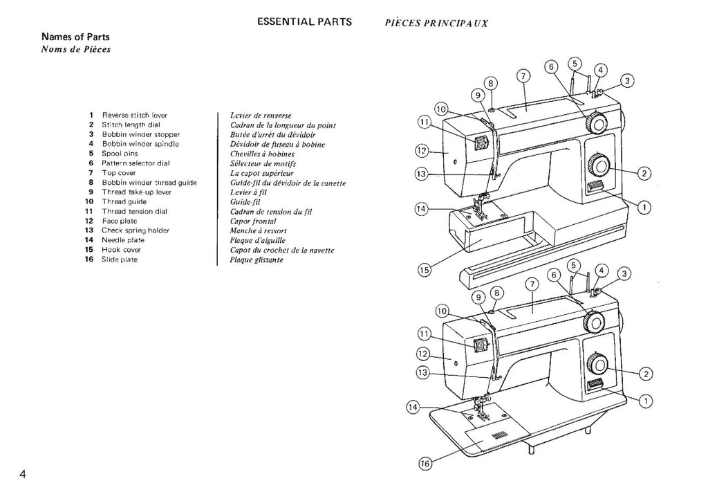 NEW HOME 344 Sewing Machine Instruction Manual - STEEL WIRE BOUND - TOUGH COVERS