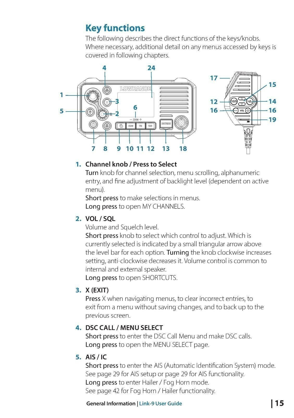 LOWRANCE LINK-9 Fixed Mount VHF User Owners Manual Guide - TOUGH WIRE BINDING