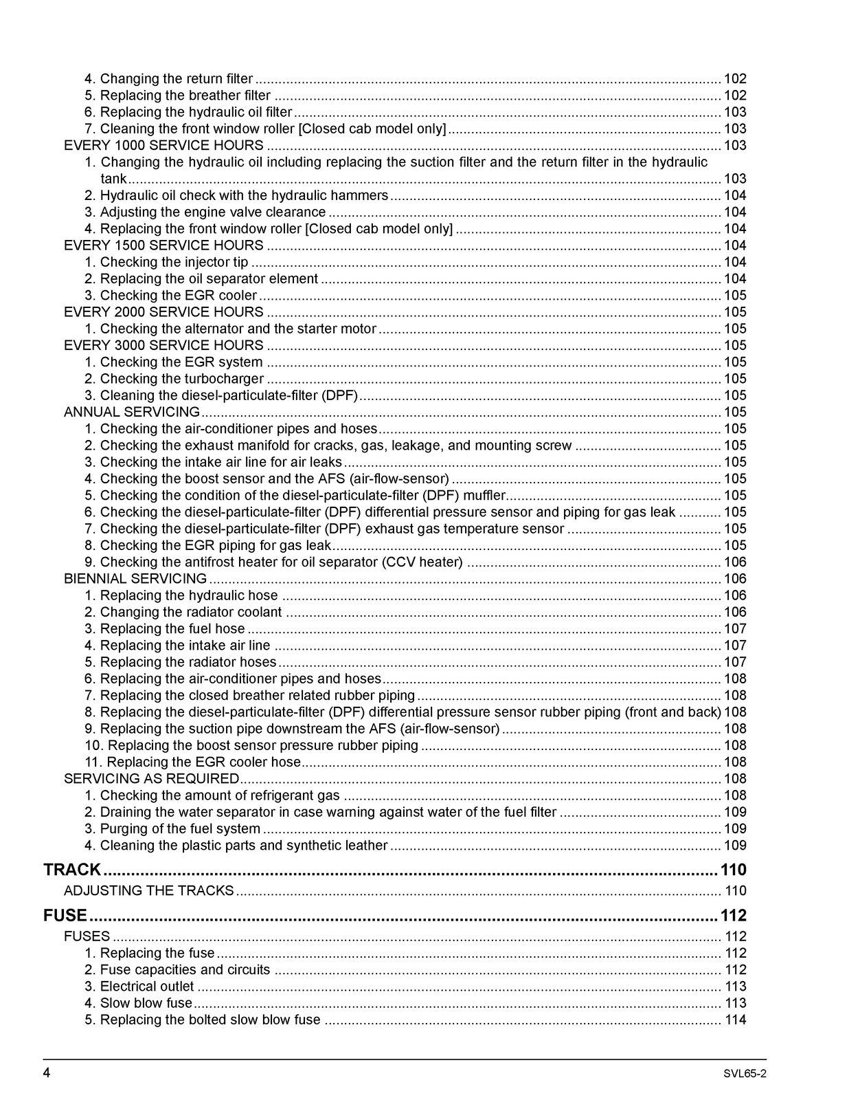 KUBOTA SVL65-2 TRACK LOADER OPERATORS MANUAL - STEEL WIRE BOUND - TOUGH COVERS