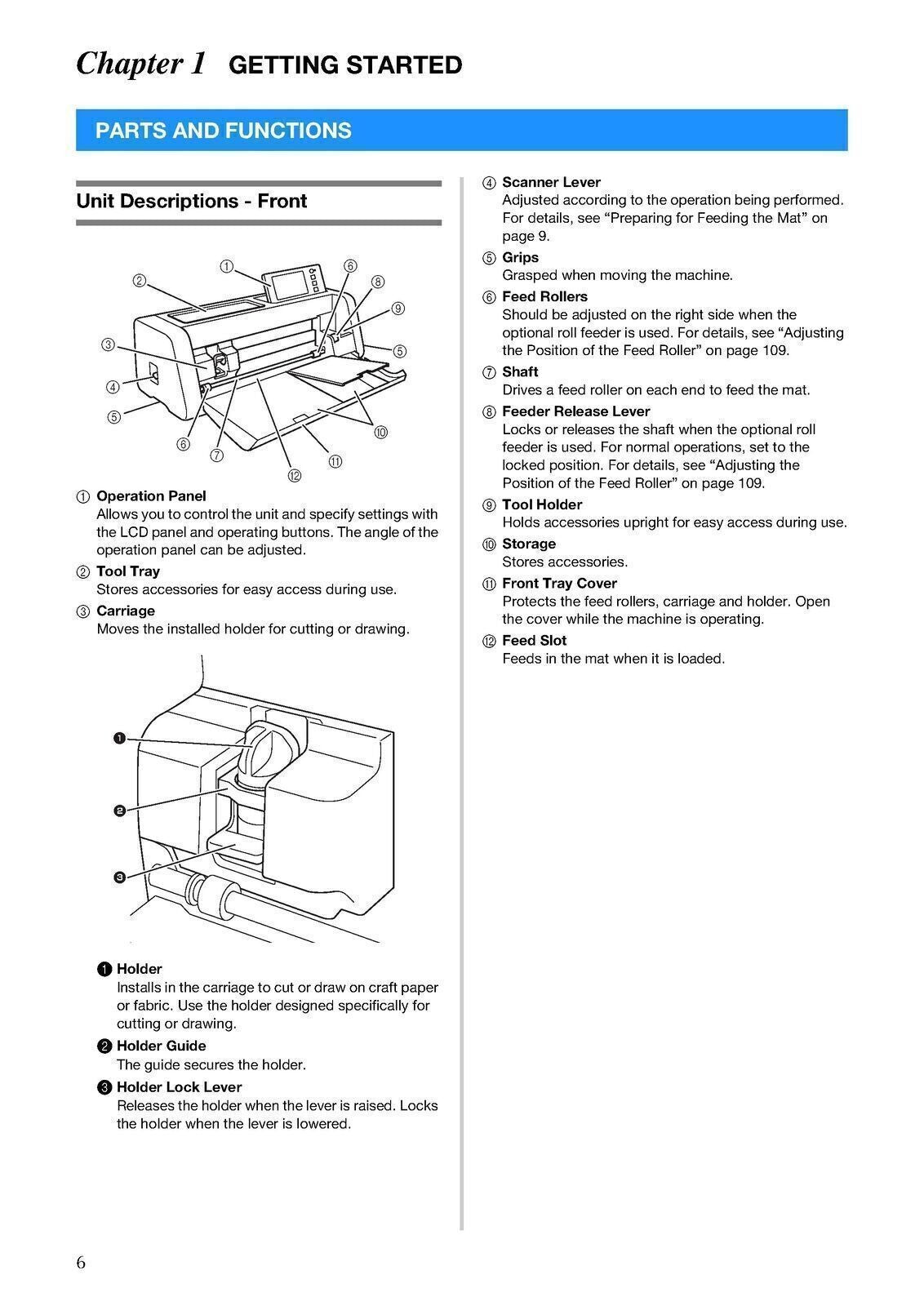 Brother Scan & Cut SDX325 SDX2200(D) Instructions Manual & Design Pattern Guide