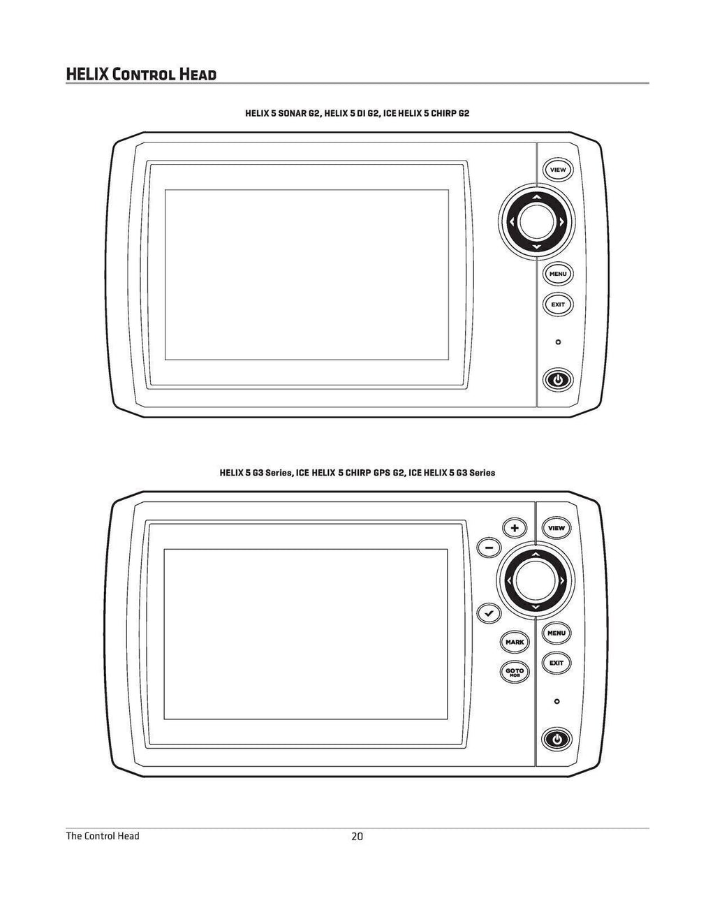 Humminbird HELIX Series G2 CHIRP G3 5 7 8 9 10 12 User Operations Manual Guide