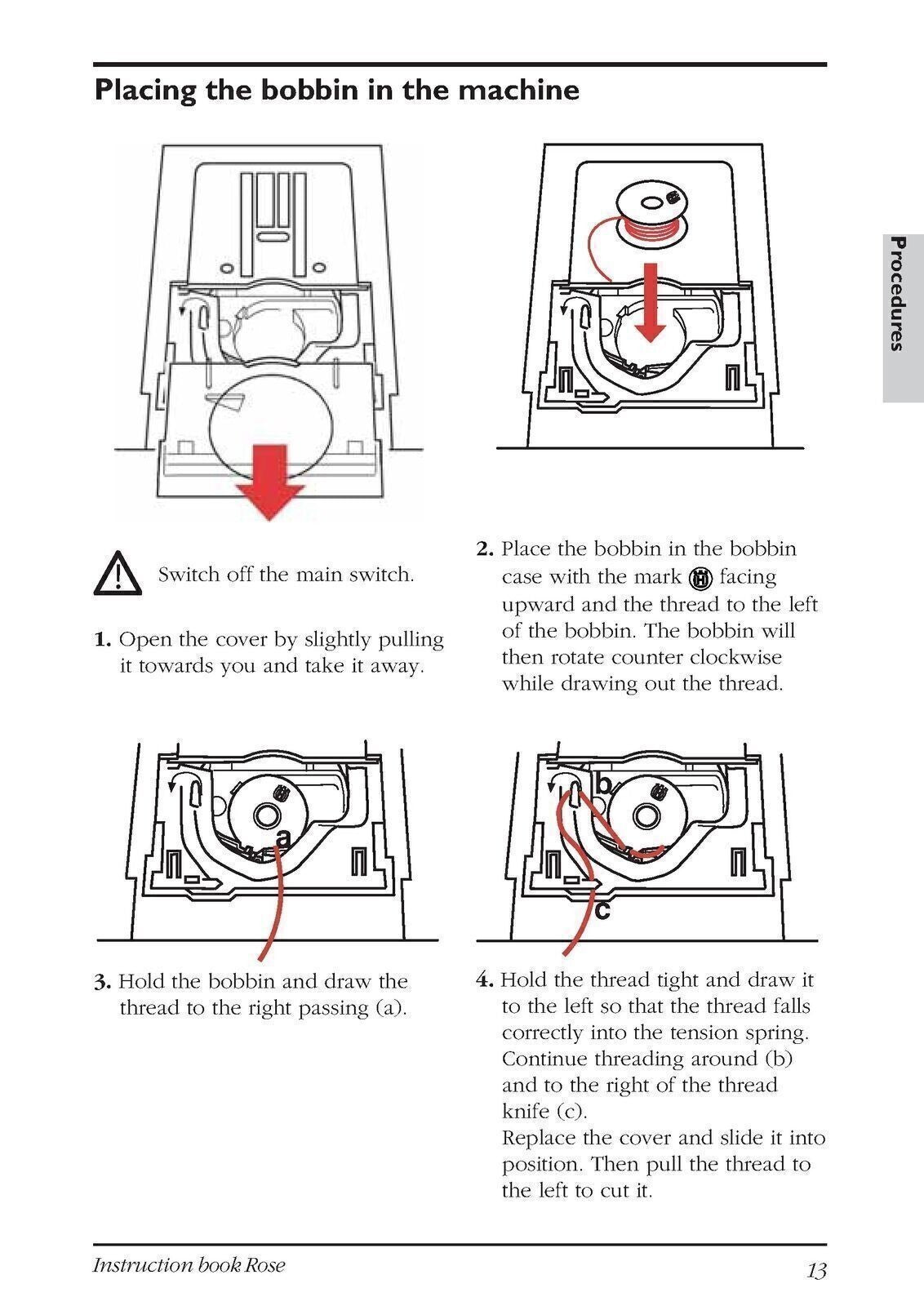 HUSQVARNA VIKING Rose 605 User Manual Operation Guide - TOUGH WIRE BINDING