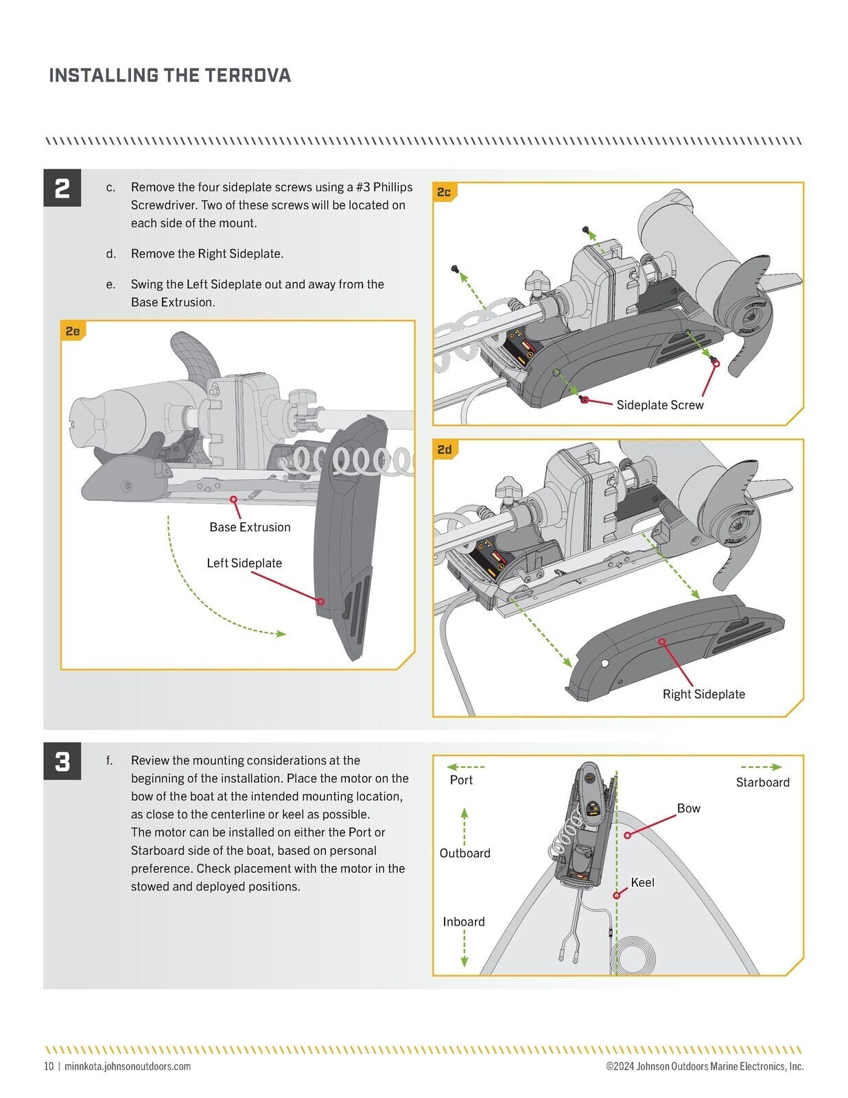 MINN KOTA TERROVA Trolling Motor Owners Manual - WIRE BOUND - PROTECTIVE COVERS