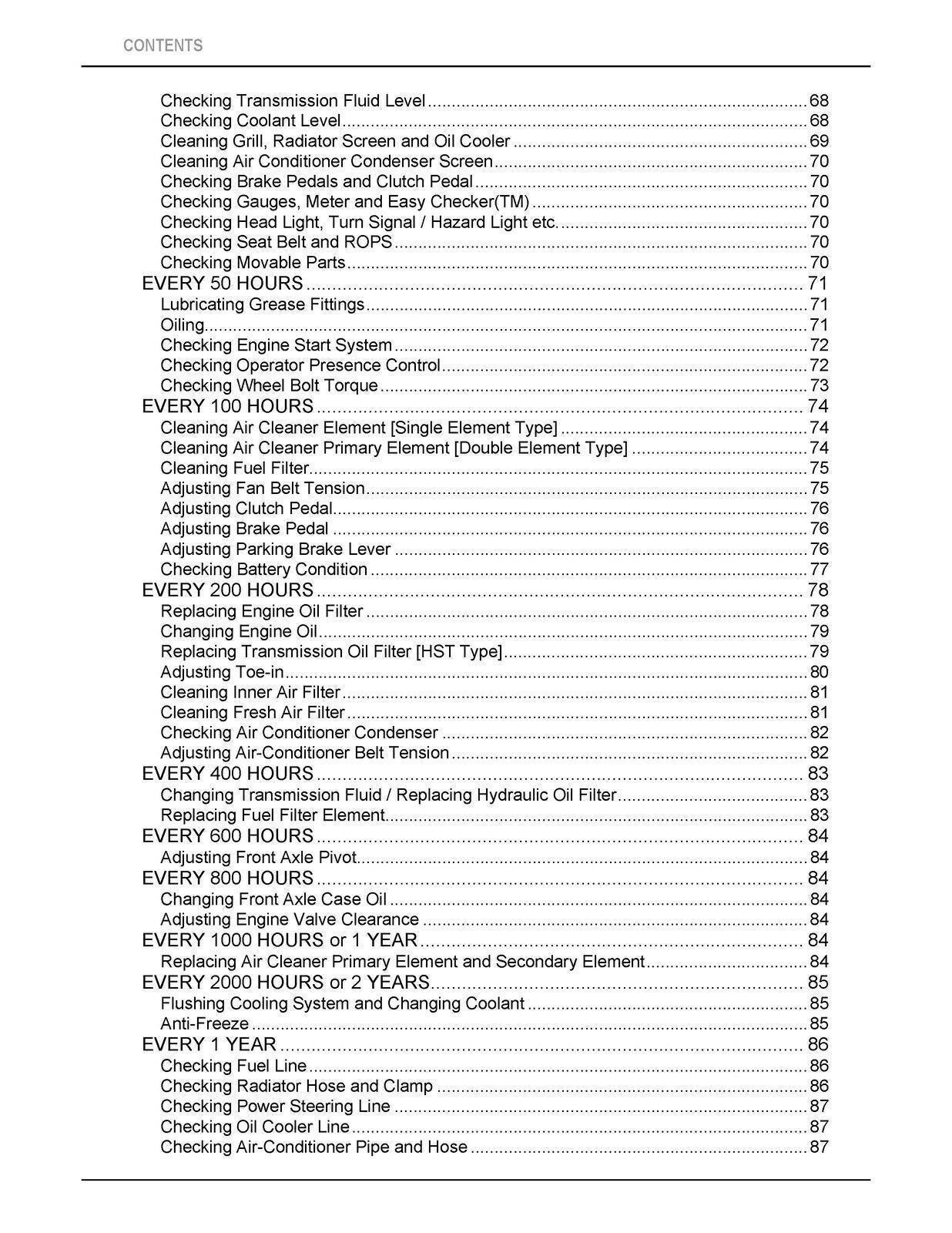 KUBOTA STW34 STW37 STW40 OPERATORS MANUAL - STEEL WIRE BOUND - PROTECTIVE COVERS