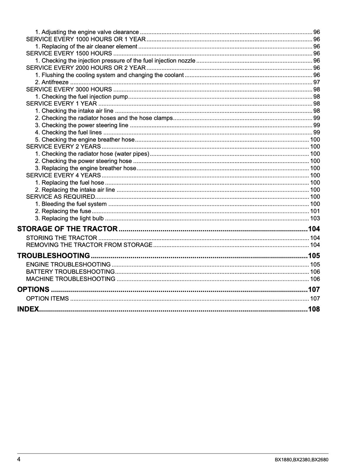 KUBOTA BX1880 BX2380 BX2680 Tractor User Instruction Manual - TOUGH WIRE BINDING