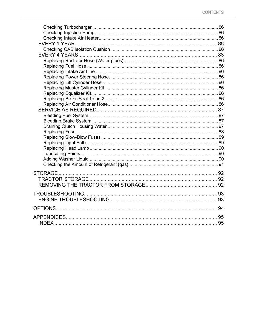KUBOTA M8540 NARROW CAB TRACTOR OPERATORS MANUAL - WIRE BOUND - TOUGH COVERS