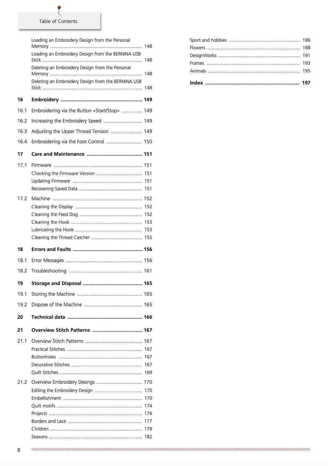 BERNINA 735 User Manual - 200 Color Pages - Protective Covers - Tough Wire Bound