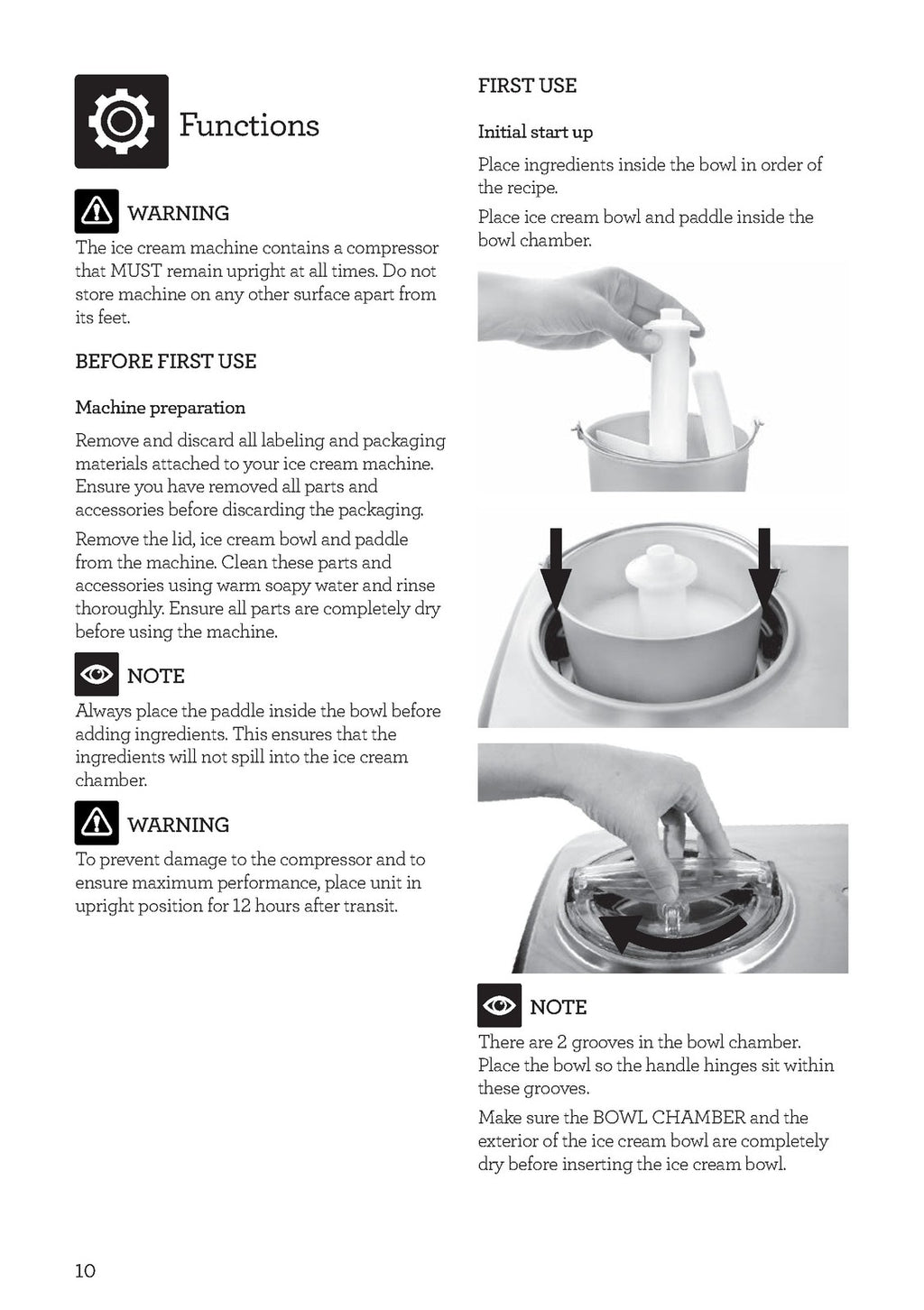 BREVILLE BCI600XL Ice Cream Maker Instruction Manual - WIRE BOUND - TOUGH COVERS