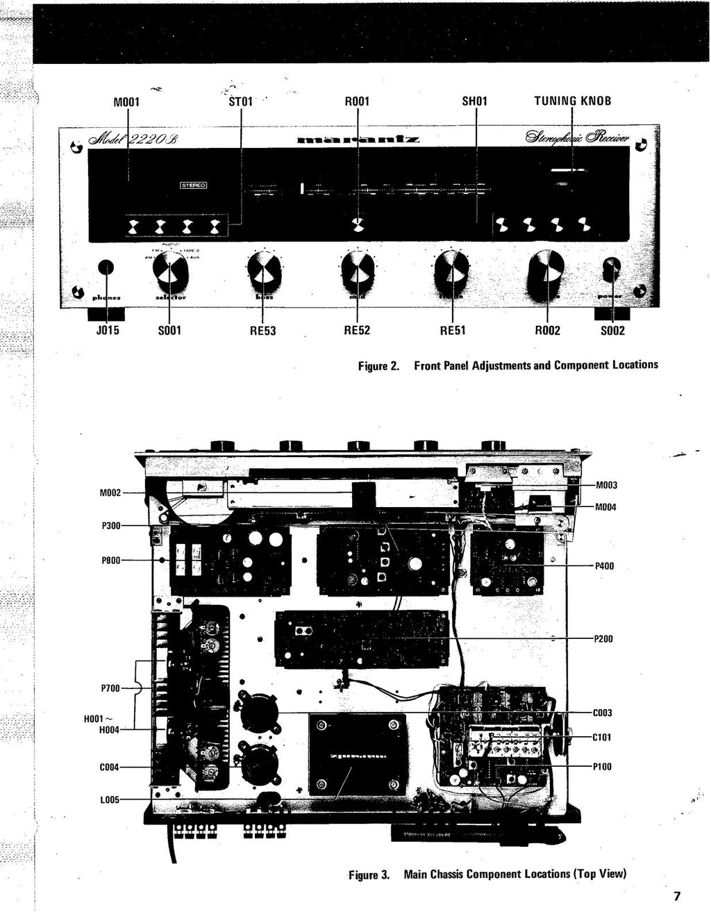 MARANTZ 2220B Service Manual - STEEL WIRE BOUND - PROTECTIVE COVERS