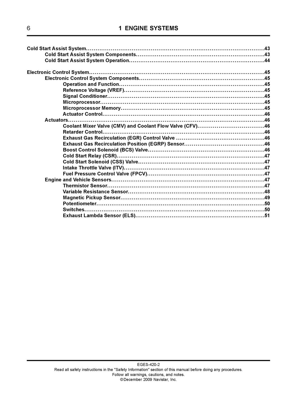 INTERNATIONAL MaxxForce 11 13 EGR Diagnostic Troubleshooting Manual 2009 - BOUND