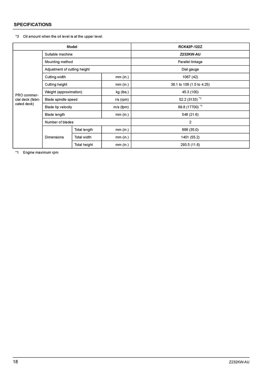 KUBOTA Z232KW-AU ZERO TURN MOWER OPERATORS MANUAL - WIRE BOUND - TOUGH COVERS