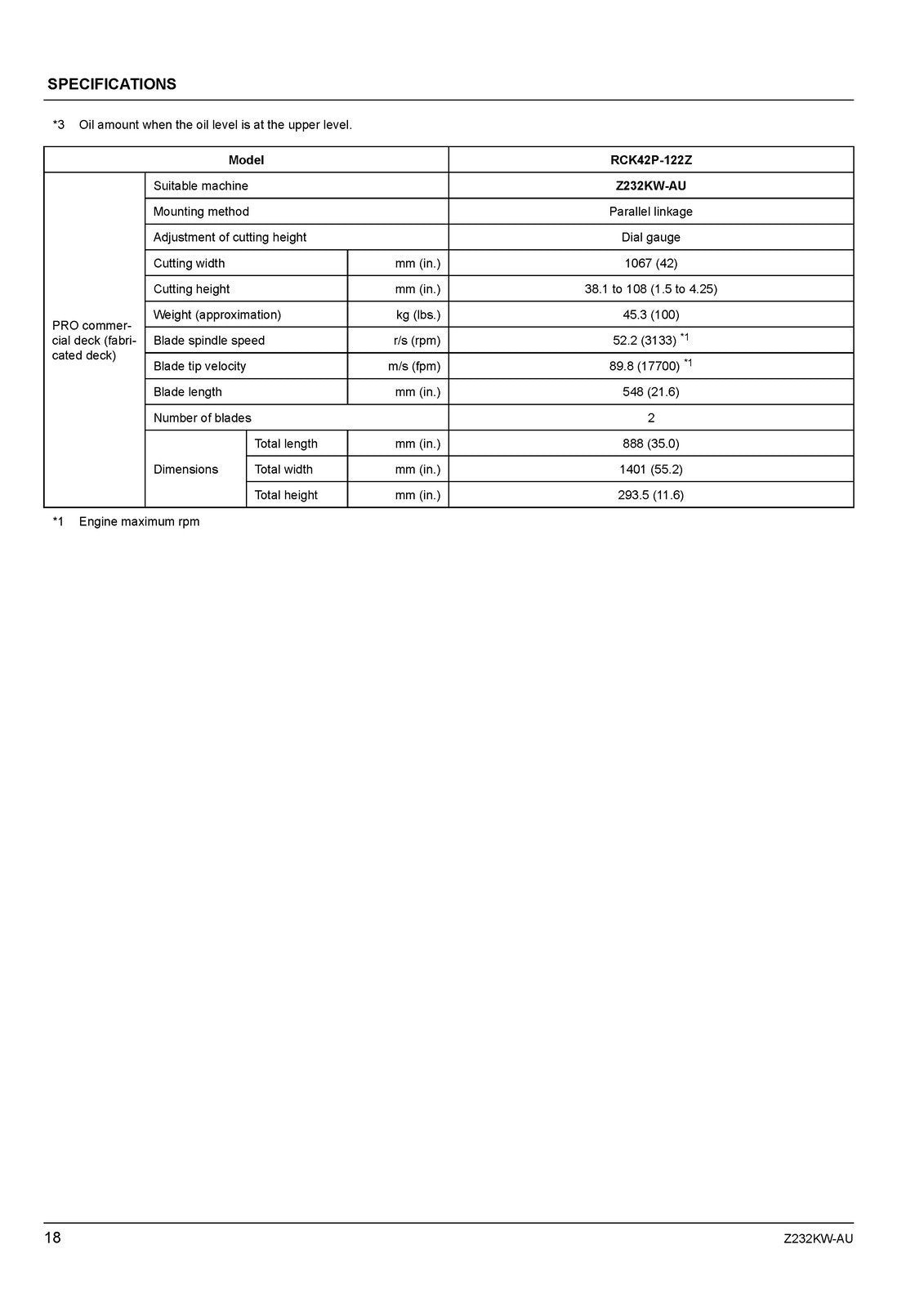 KUBOTA Z232KW-AU ZERO TURN MOWER OPERATORS MANUAL - WIRE BOUND - TOUGH COVERS