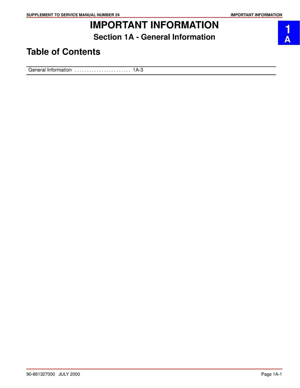 MERCURY MERCRUISER SUPPLEMENT TO NO. 24 SERVICE MANUAL, WIRE BOUND, TOUGH COVERS