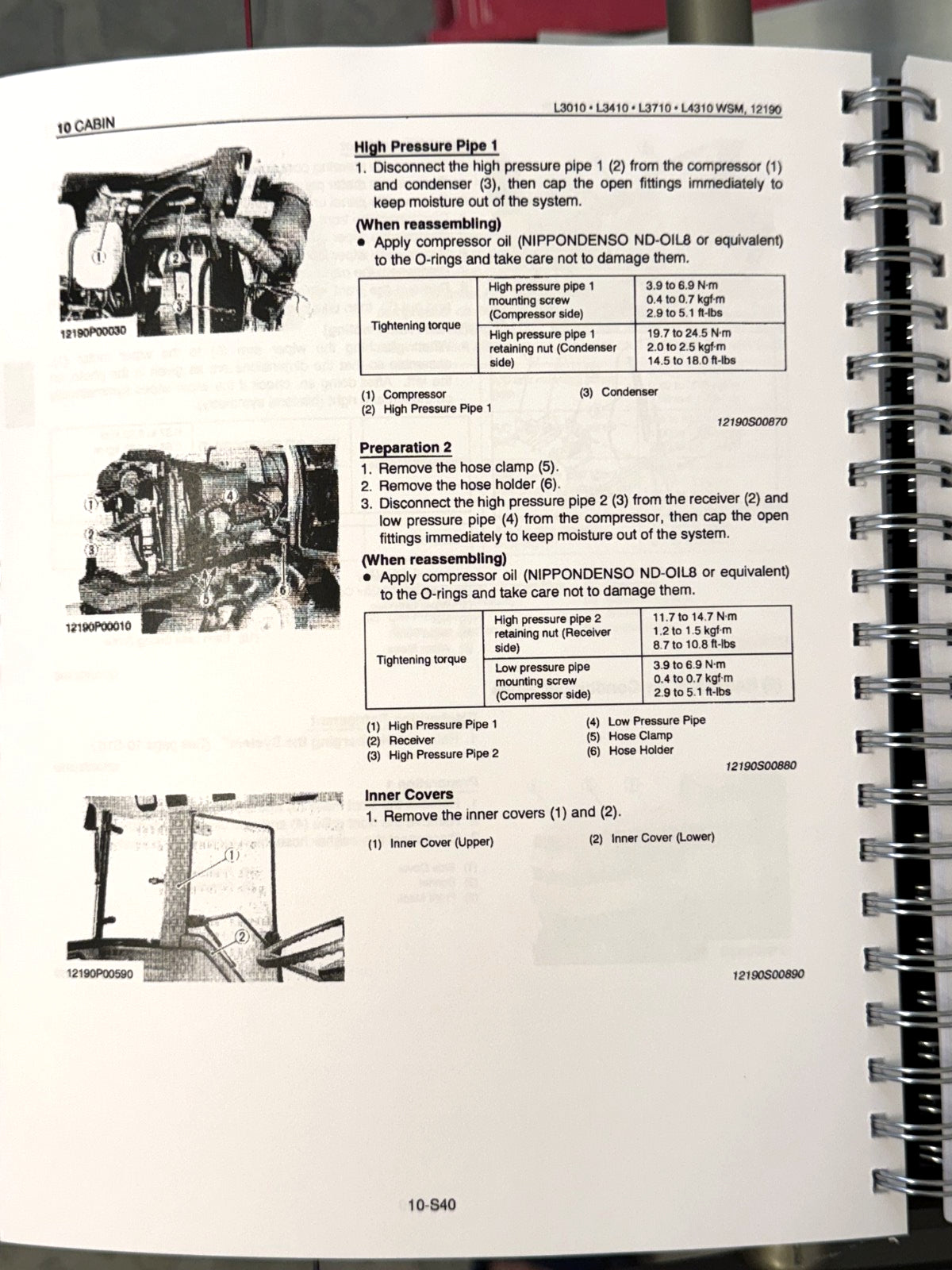 KUBOTA L3010 L3410 L3710 L4310 L4610 WORKSHOP MANUAL+SUPPLEMENT: 684 PGS, 2 VOLS