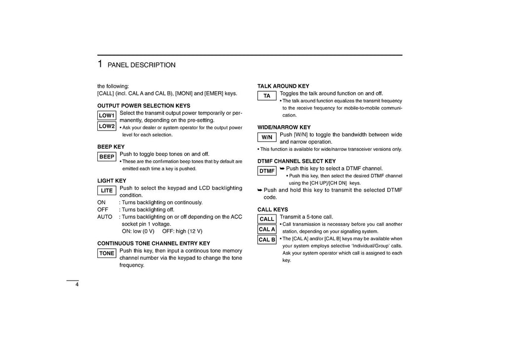 ICOM IC-F1610 IC-F2610 INSTRUCTION MANUAL - STEEL WIRE BOUND - PROTECTIVE COVERS