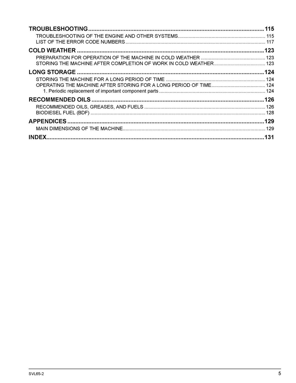 KUBOTA SVL65-2 TRACK LOADER OPERATORS MANUAL - STEEL WIRE BOUND - TOUGH COVERS