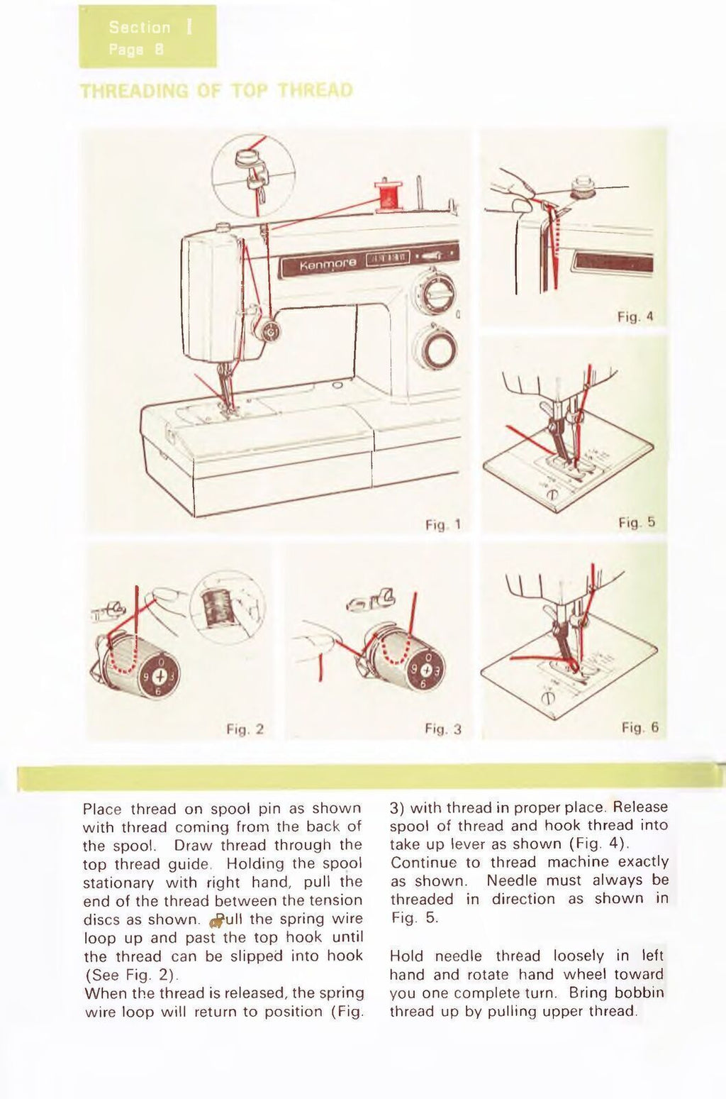 Sears Kenmore 1941 Sewing Machine Instructions User Guide Manual COLOR