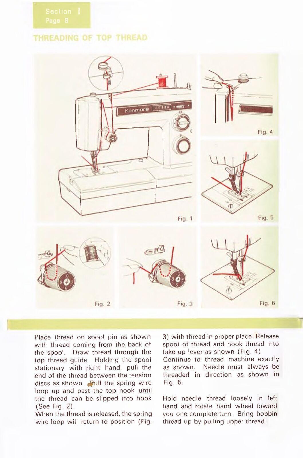 Sears Kenmore 1941 Sewing Machine Instructions User Guide Manual COLOR