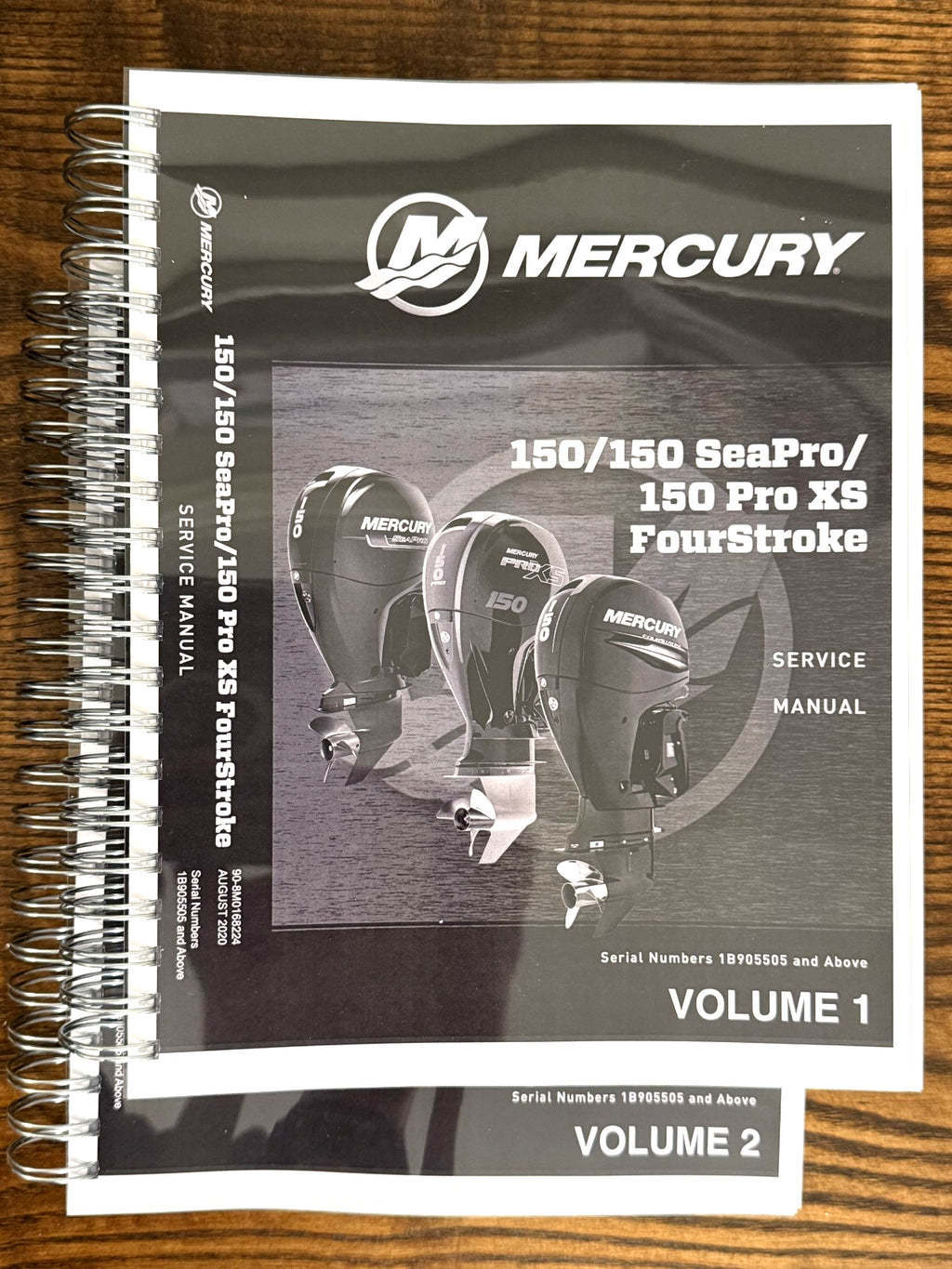 MERCURY 150 SEAPRO 150 PRO XS FOURSTROKE SERVICE MANUAL, BOUND, COVERS, FOLDOUTS