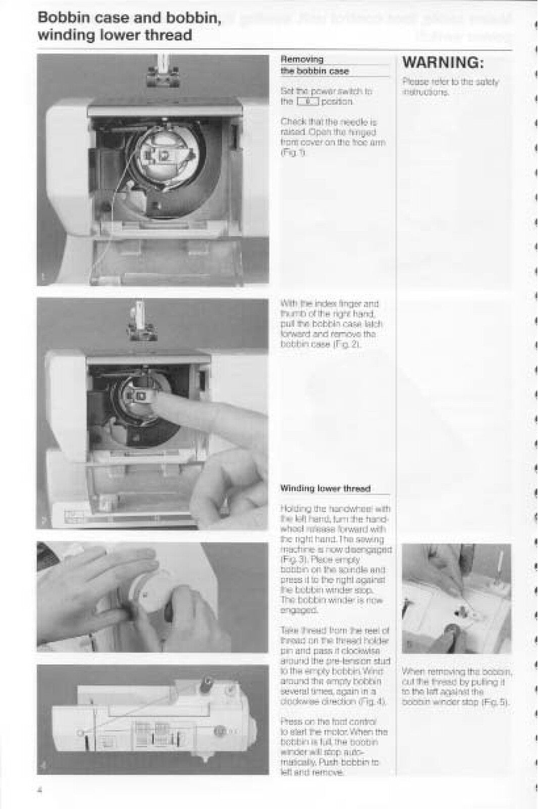 BERNINA 1001 Sewing Machine User Manual - STEEL WIRE BOUND - PROTECTIVE COVERS