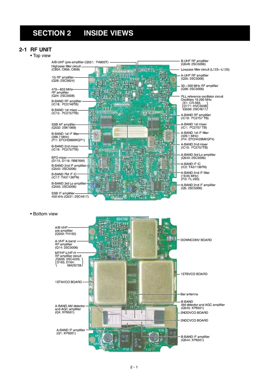 ICOM IC-R20 Communications Receiver SERVICE Manual - WIRE BOUND - TOUGH COVERS