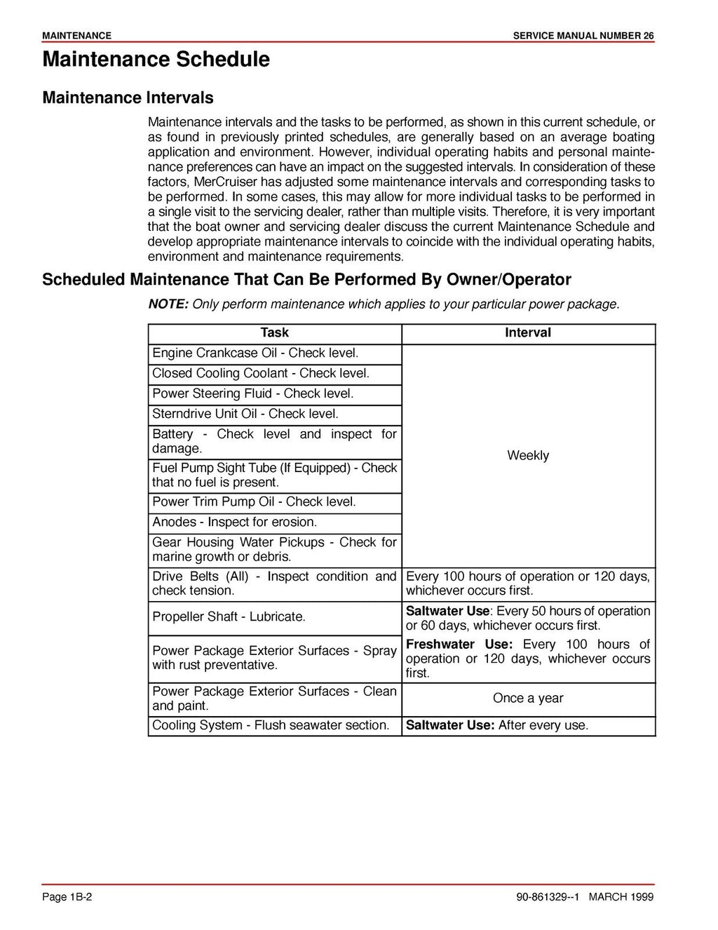 MERCURY MERCRUISER NO. 26 MARINE ENGINE GM 4 CYL 3.0L SERVICE MANUAL, WIRE BOUND