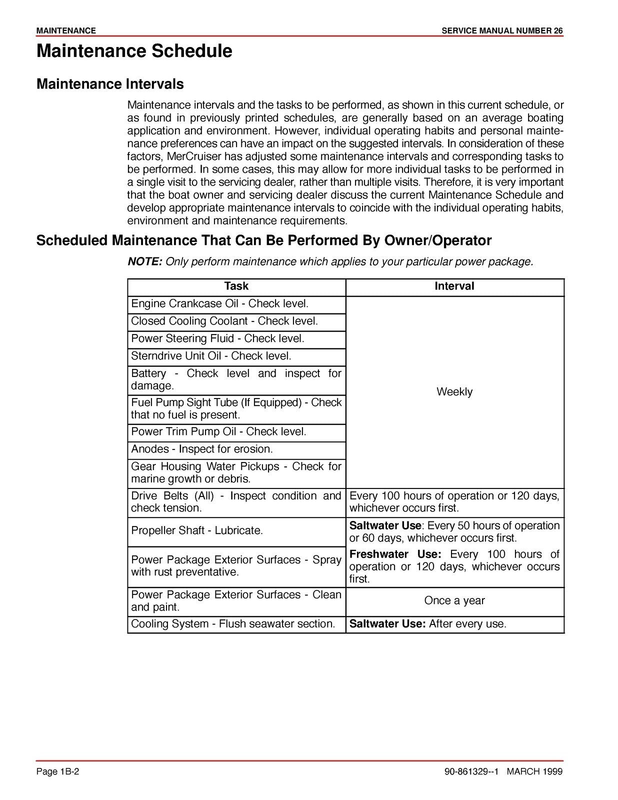 MERCURY MERCRUISER NO. 26 MARINE ENGINE GM 4 CYL 3.0L SERVICE MANUAL, WIRE BOUND