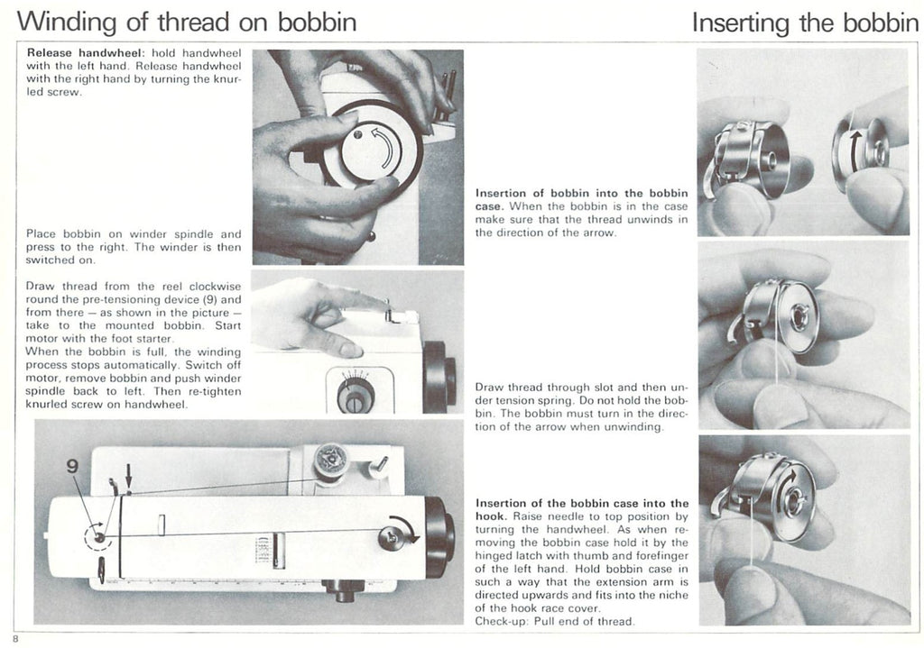 BERNINA 801 802 811 812 Sewing Machine Instruction Manual - WIRE BOUND - COVERS