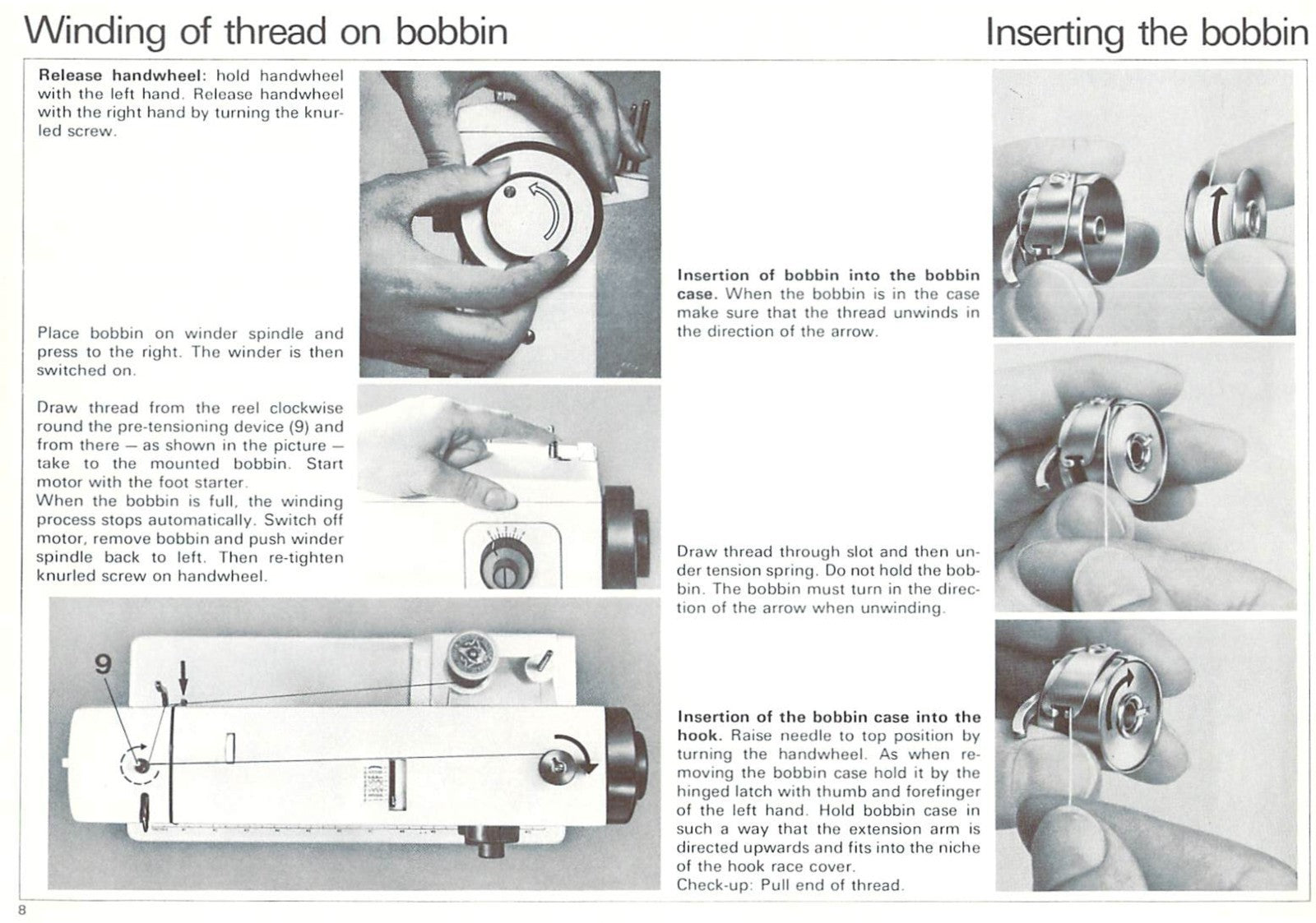 BERNINA 801 802 811 812 Sewing Machine Instruction Manual - WIRE BOUND - COVERS