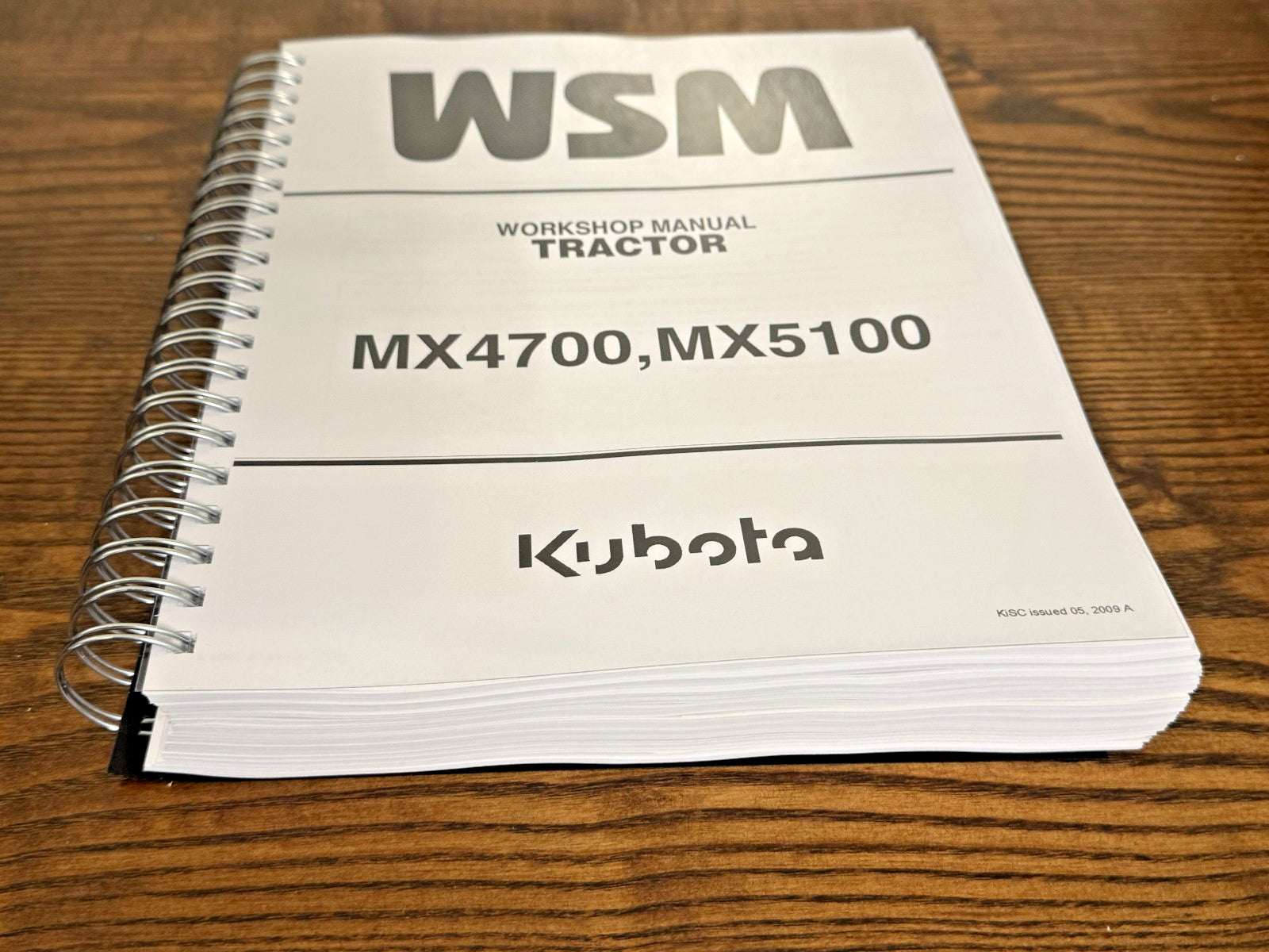 KUBOTA MX4700 MX5100 TRACTOR WORKSHOP MANUAL, WIRE BOUND TOUGH COVERS, FOLDOUTS!