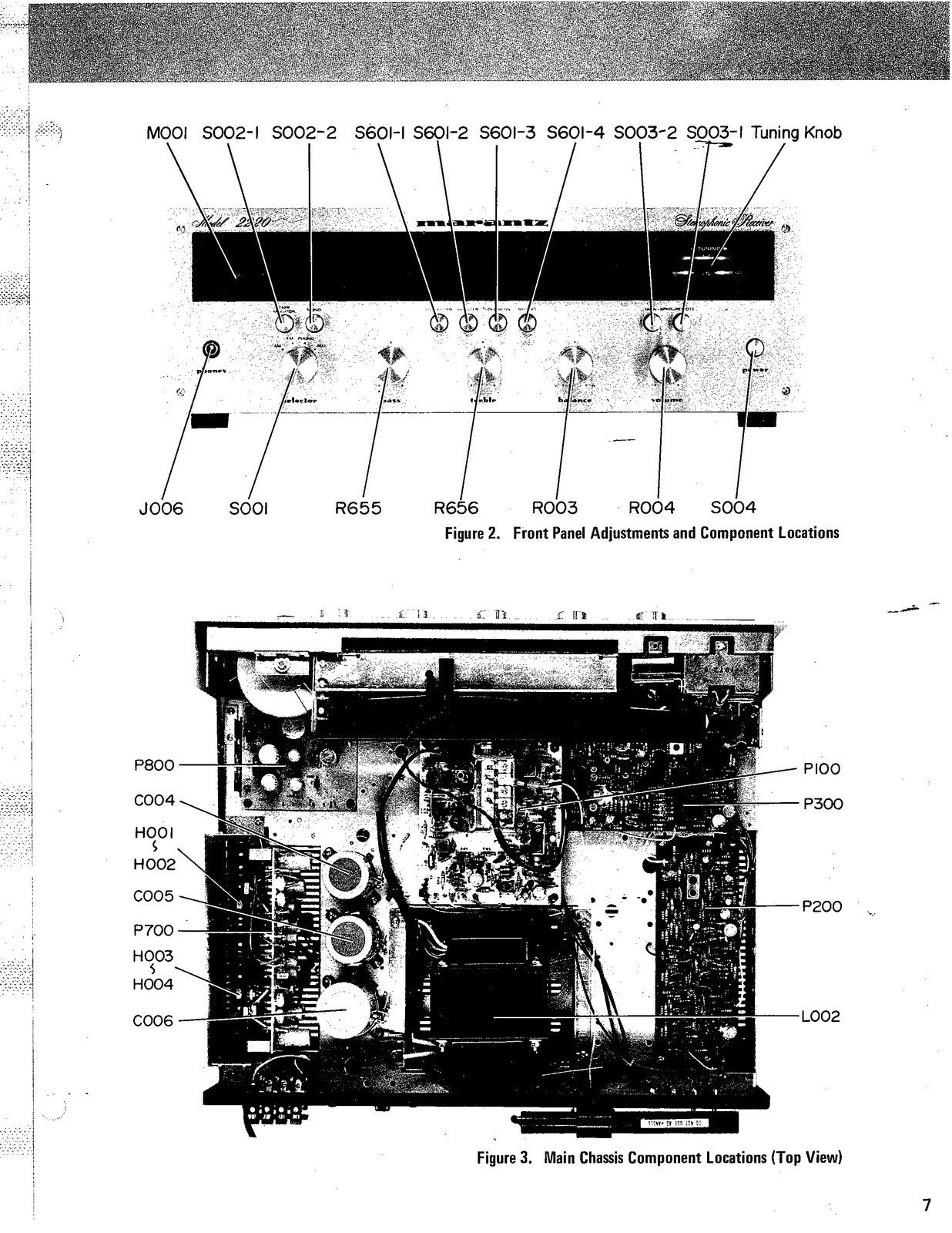 MARANTZ 2220 Service Manual - STEEL WIRE BOUND - PROTECTIVE COVERS