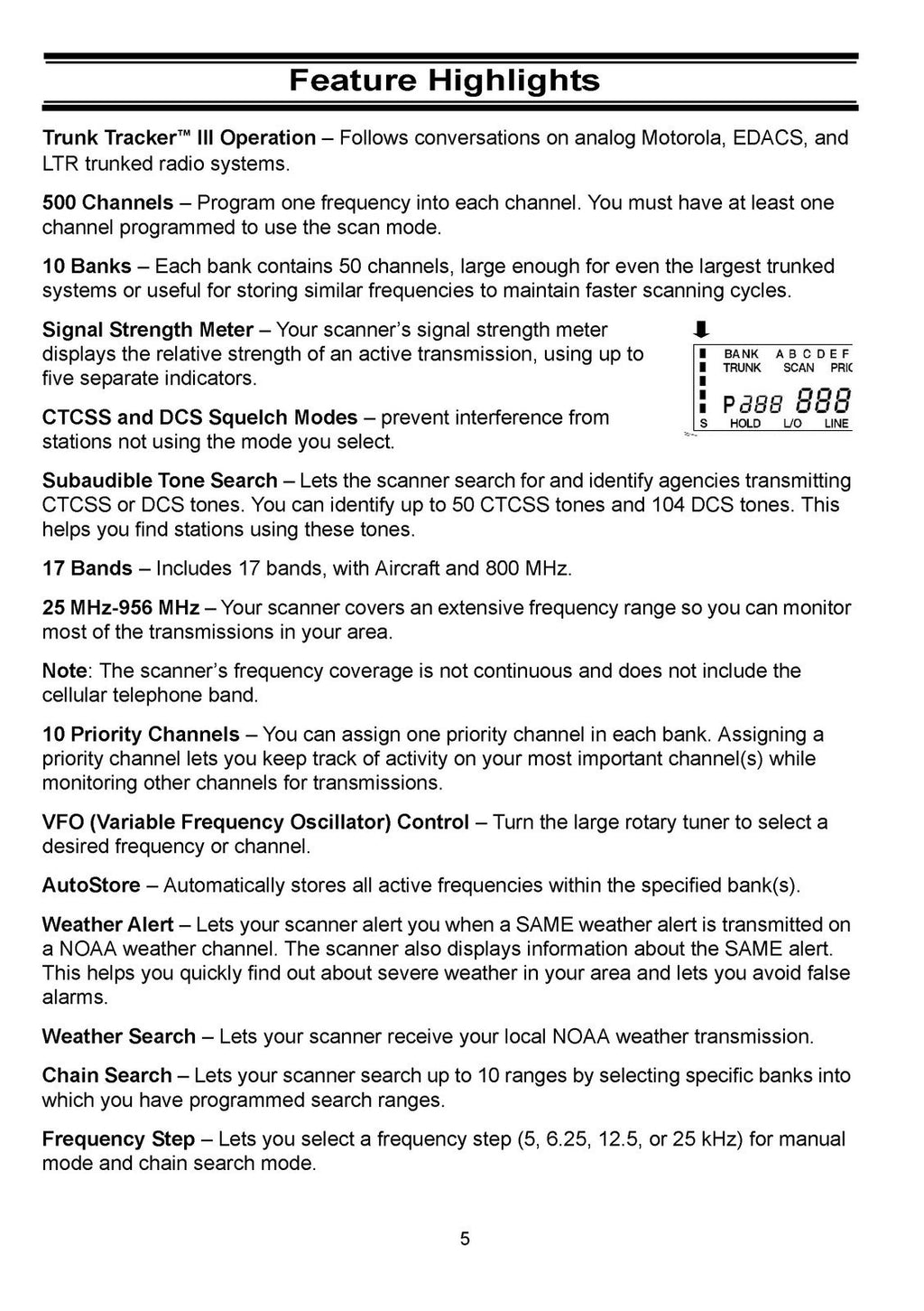 UNIDEN Bearcat Trunk Tracker III BC898T Operators Manual - WIRE BOUND - COVERS