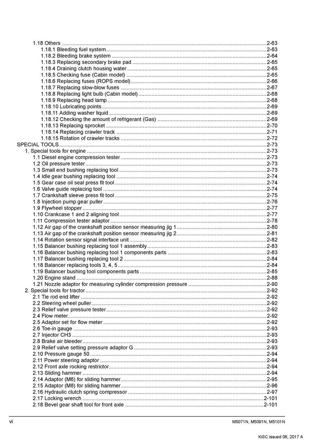 KUBOTA M5071N M5091N M5101N WORKSHOP MANUAL - WIRE BOUND & TOUGH COVERS