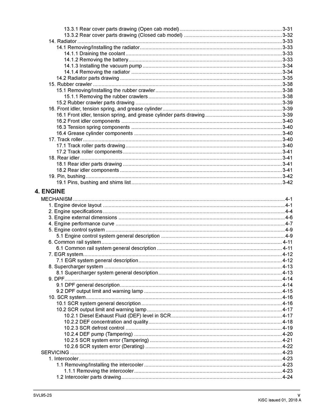 KUBOTA SVL95-2s COMPACT TRACK LDR WORSHOP MANUAL - BOUND - COVERS - XL FOLDOUTS
