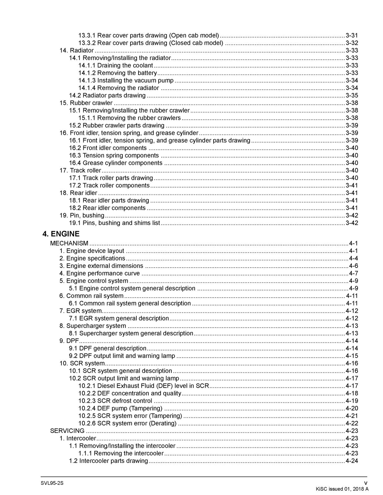 KUBOTA SVL95-2s COMPACT TRACK LDR WORSHOP MANUAL - BOUND - COVERS - XL FOLDOUTS