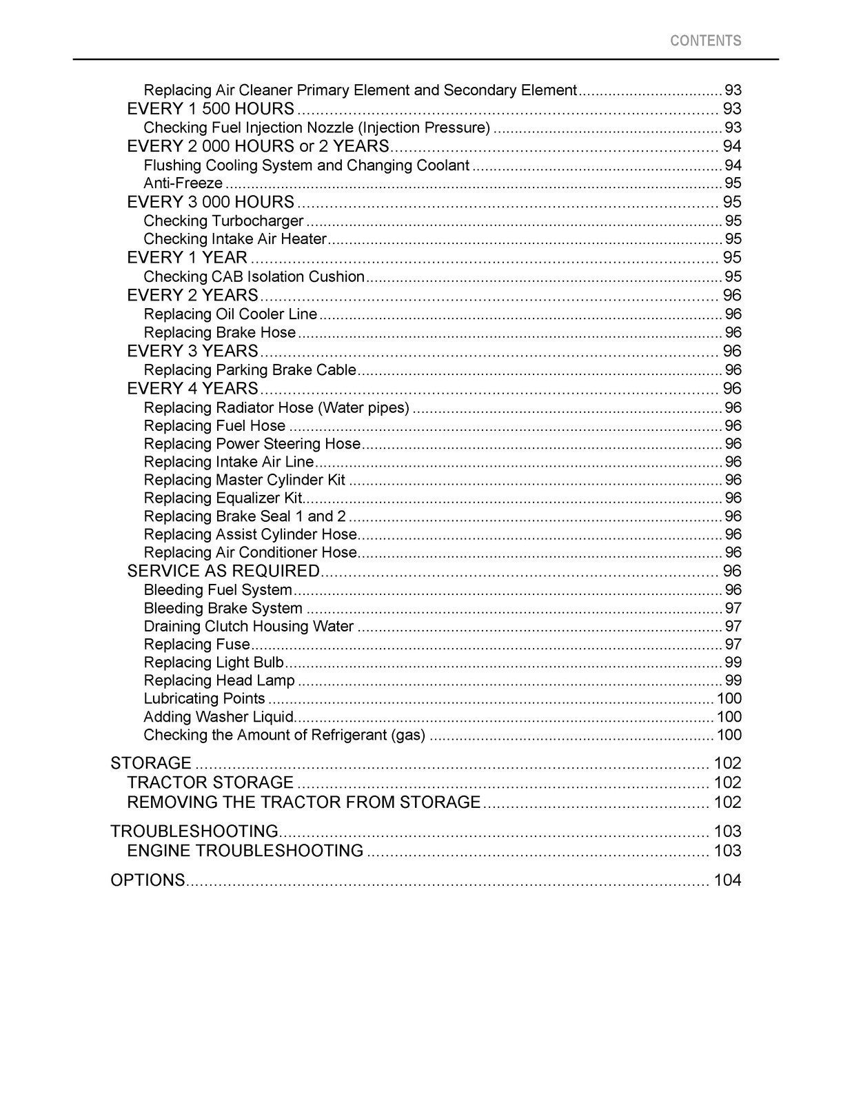 KUBOTA M108S TRACTOR OPERATORS MANUAL - STEEL WIRE BOUND - PROTECTIVE COVERS