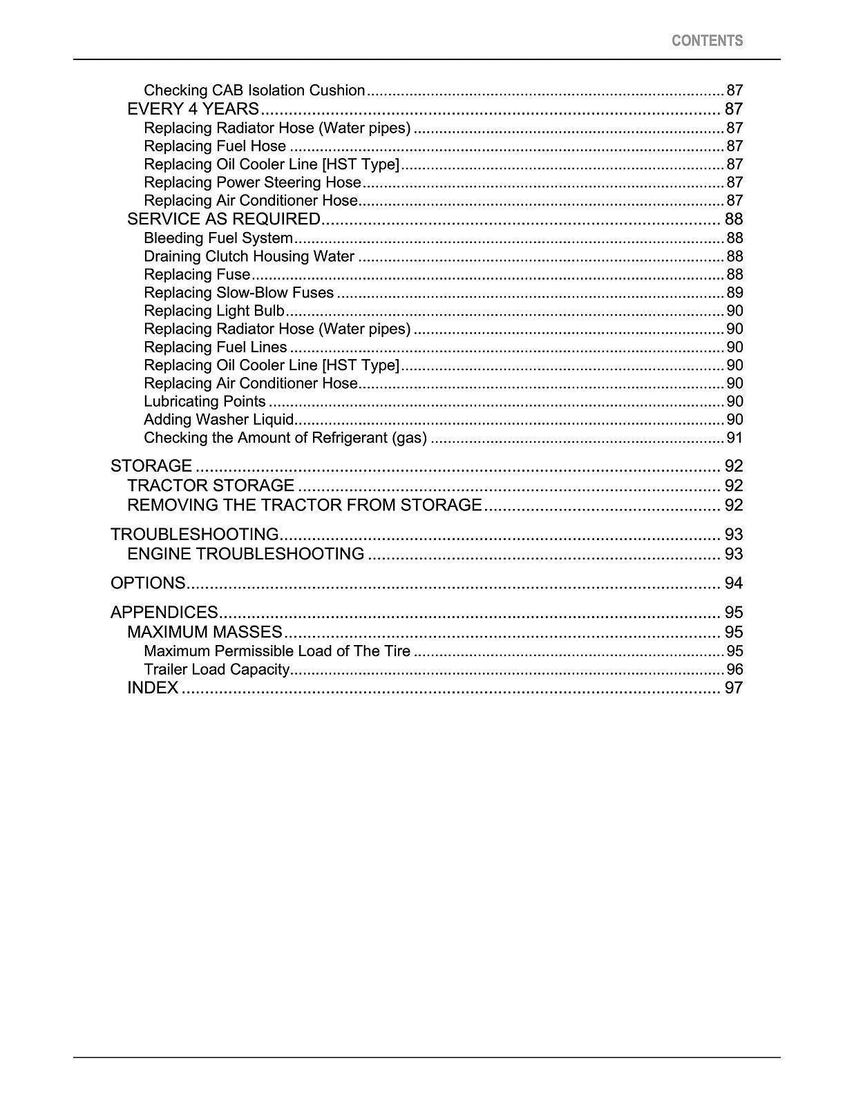 KUBOTA STW34 STW37 STW40 OPERATORS MANUAL - STEEL WIRE BOUND - PROTECTIVE COVERS