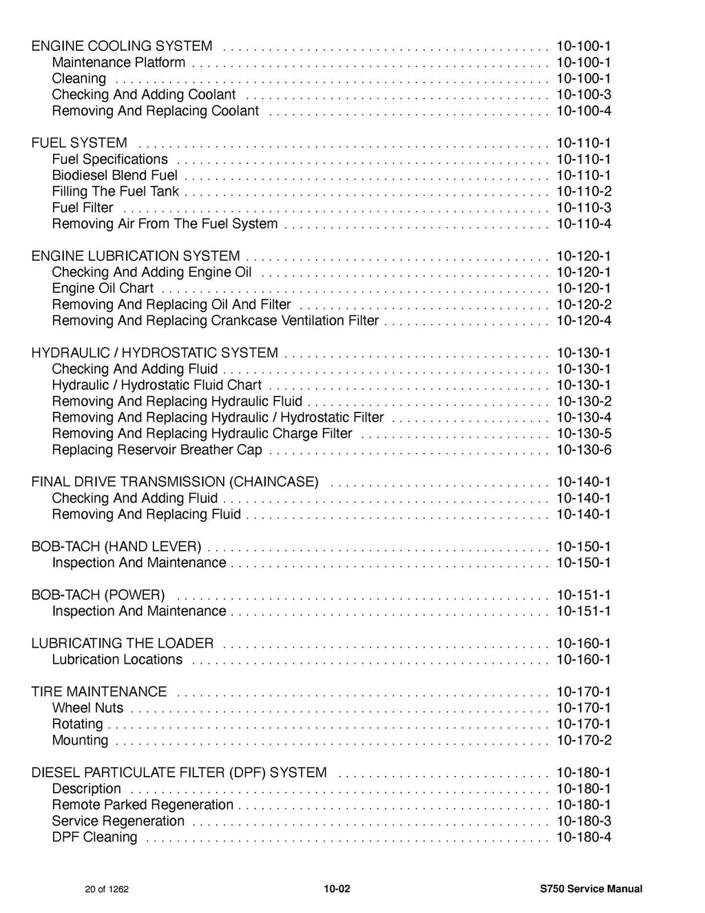BOBCAT S750 SKID-STEER LOADER SERVICE MANUAL - WIRE BOUND - PROTECTIVE COVERS