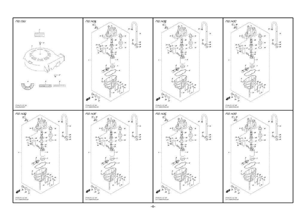 SUZUKI PARTS CATALOG DF100A DF115A DF140A 2014 MANUAL - WIRE BOUND - TUFF COVERS