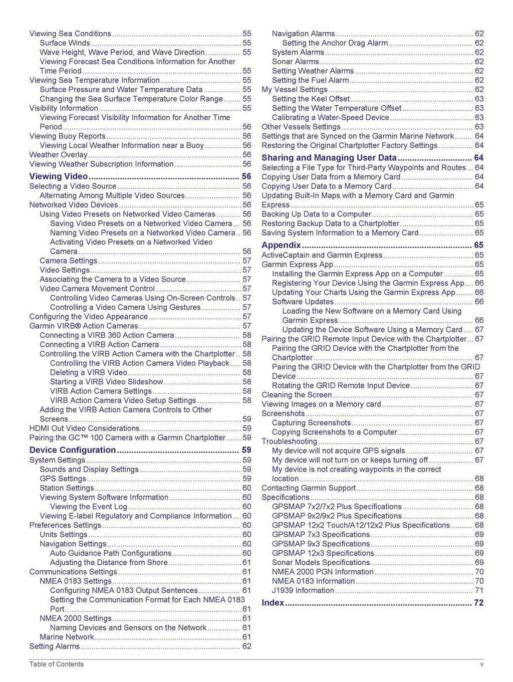 GARMIN GPSMAP 7x2 9x2 Plus 12x2 Touch A12 7x3 9x3 12x3 Manual - BOUND - COVERS