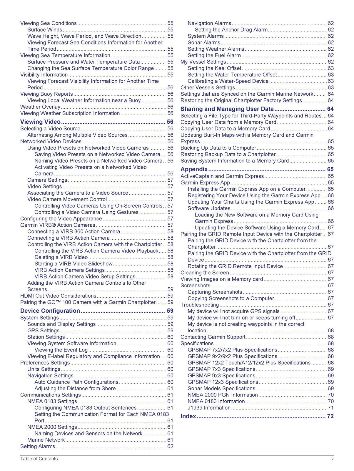 GARMIN GPSMAP 7x2 9x2 Plus 12x2 Touch A12 7x3 9x3 12x3 Manual - BOUND - COVERS