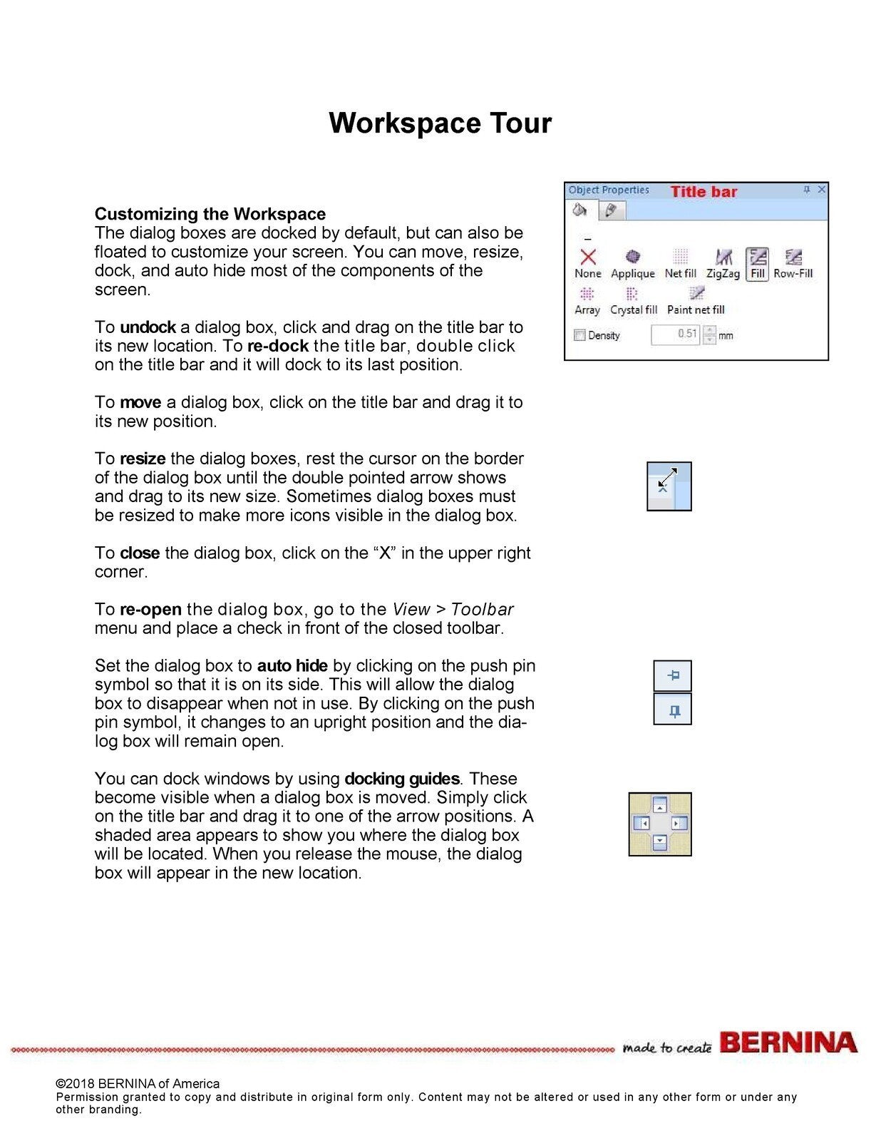 BERNINA DesignWorks Software Workbook 1 Basics - Steel Wire Bound, Tough Covers