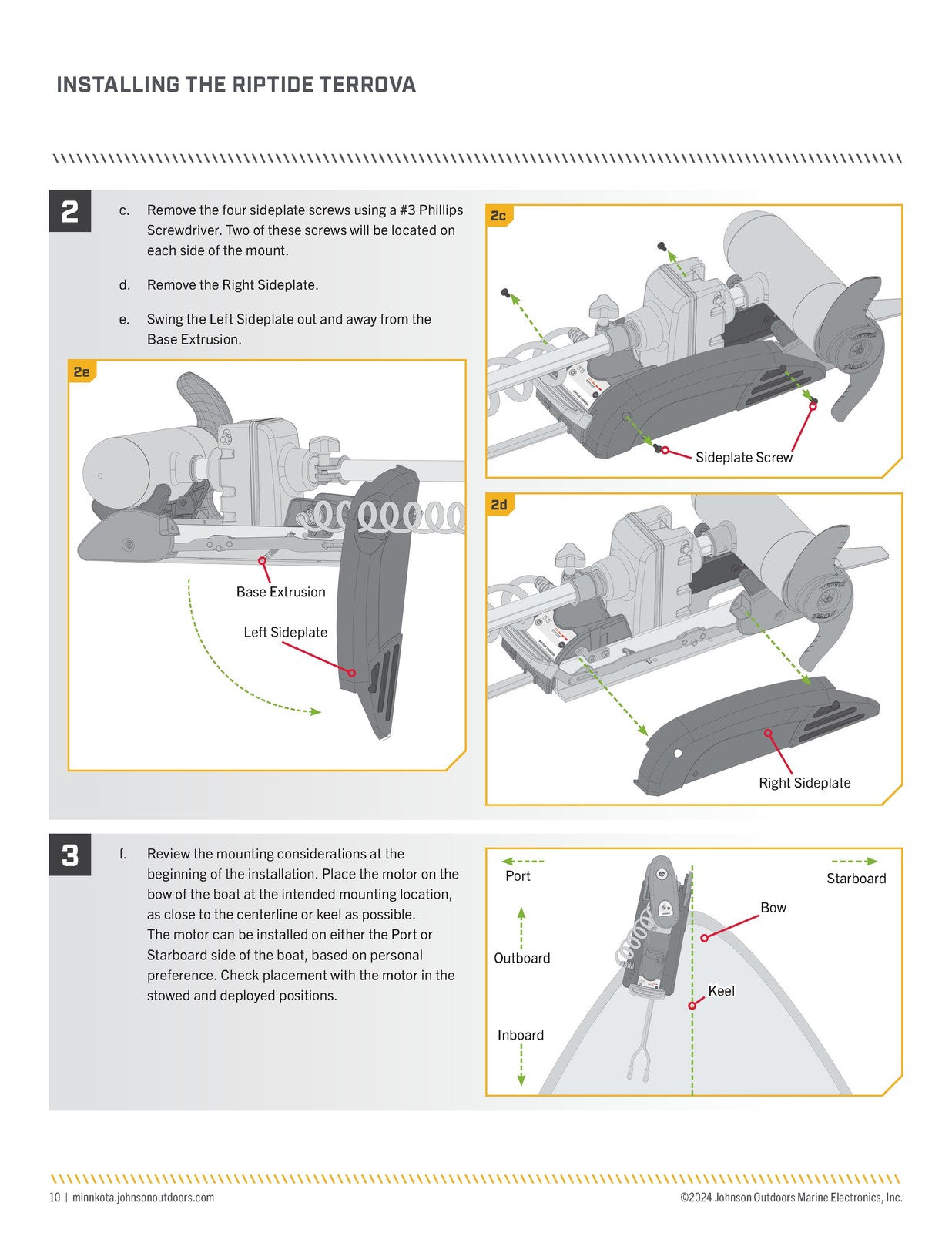 MINN KOTA RIPTIDE TERROVA Owners Manual - WIRE BOUND - TOUGH COVERS