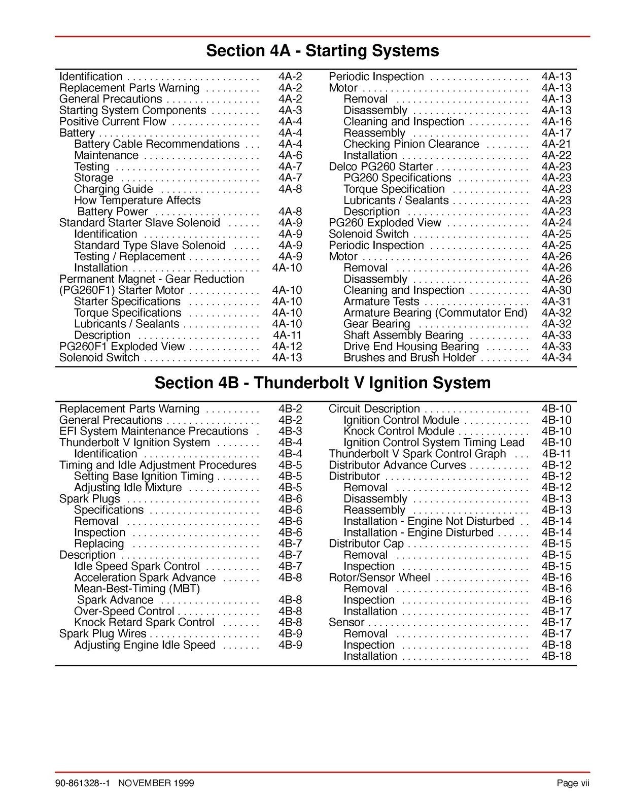 MERCURY No 25 Marine Engines GM V6 Service Manual - STEEL WIRE BOUND - COVERS