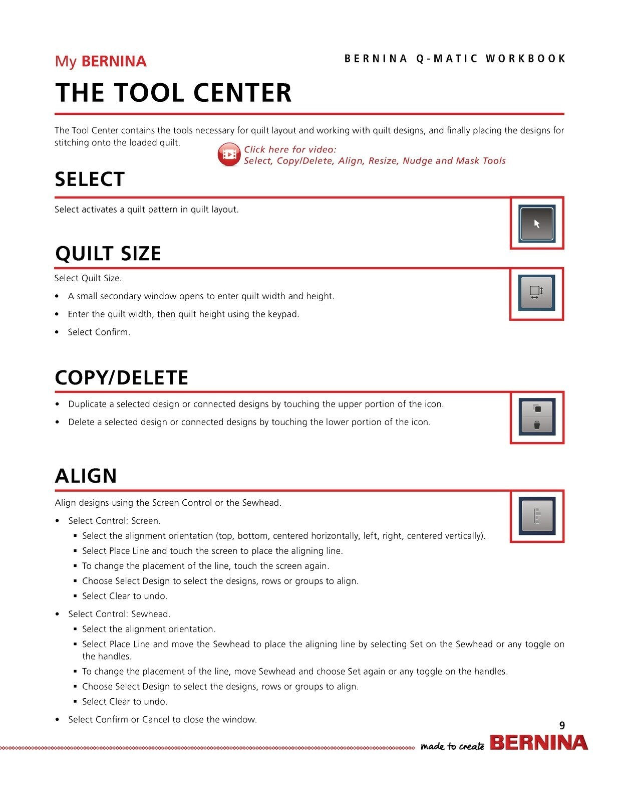 BERNINA Q-MATIC Workbook for Q 20 Q 24 Q20 Q24 Q16 PLUS on Frame - WIRE BOUND
